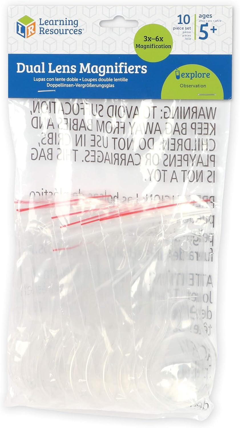 image:imageLearning Resources Dual Lens Magnifiers Set of 10