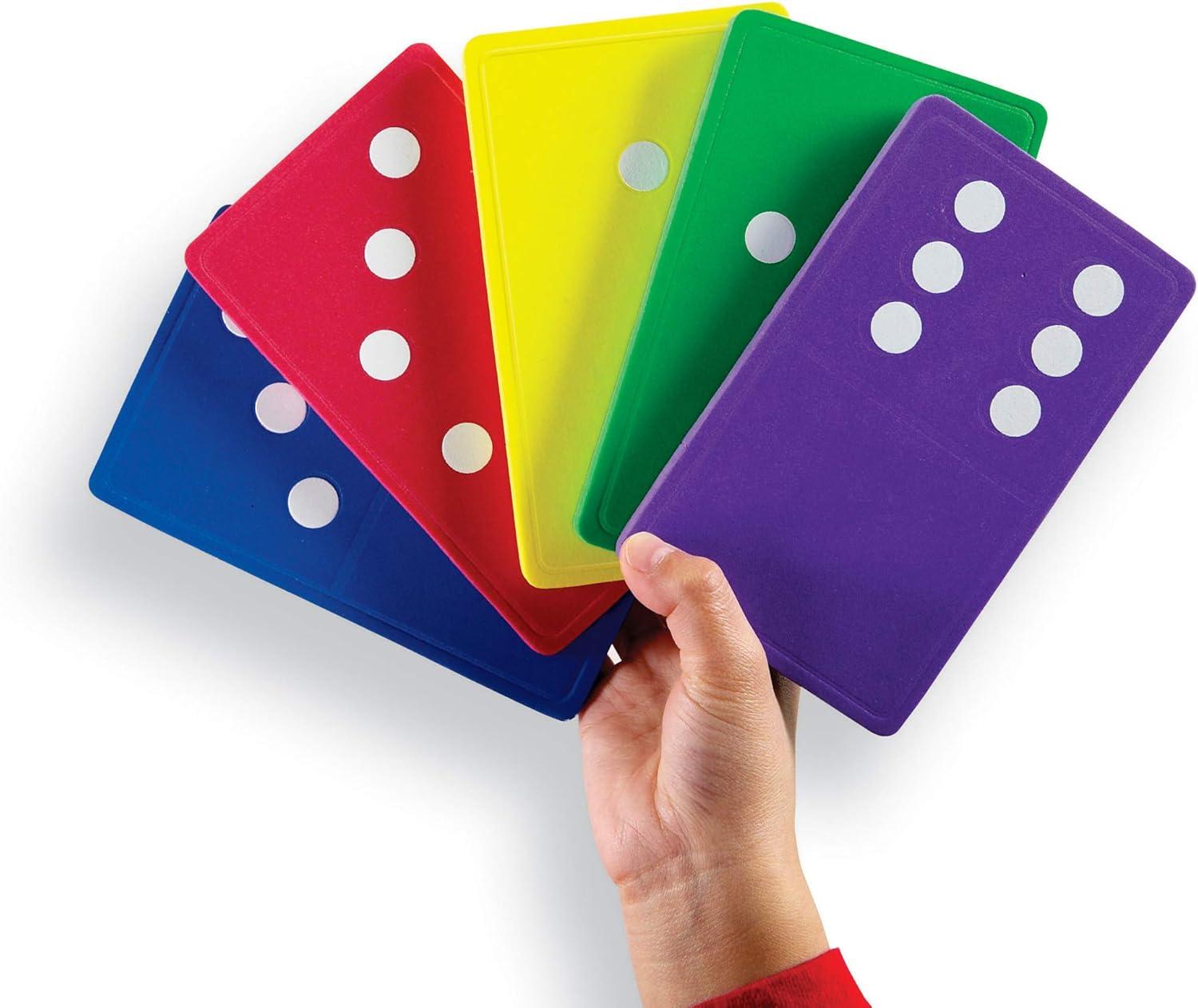 image:imageLearning Resources Jumbo Foam Dominoes Board Games Math Manipulatives Counting and Problem Solving for Toddlers Patterning Skills Gifts for Boys and Girls Classroom Games for Students