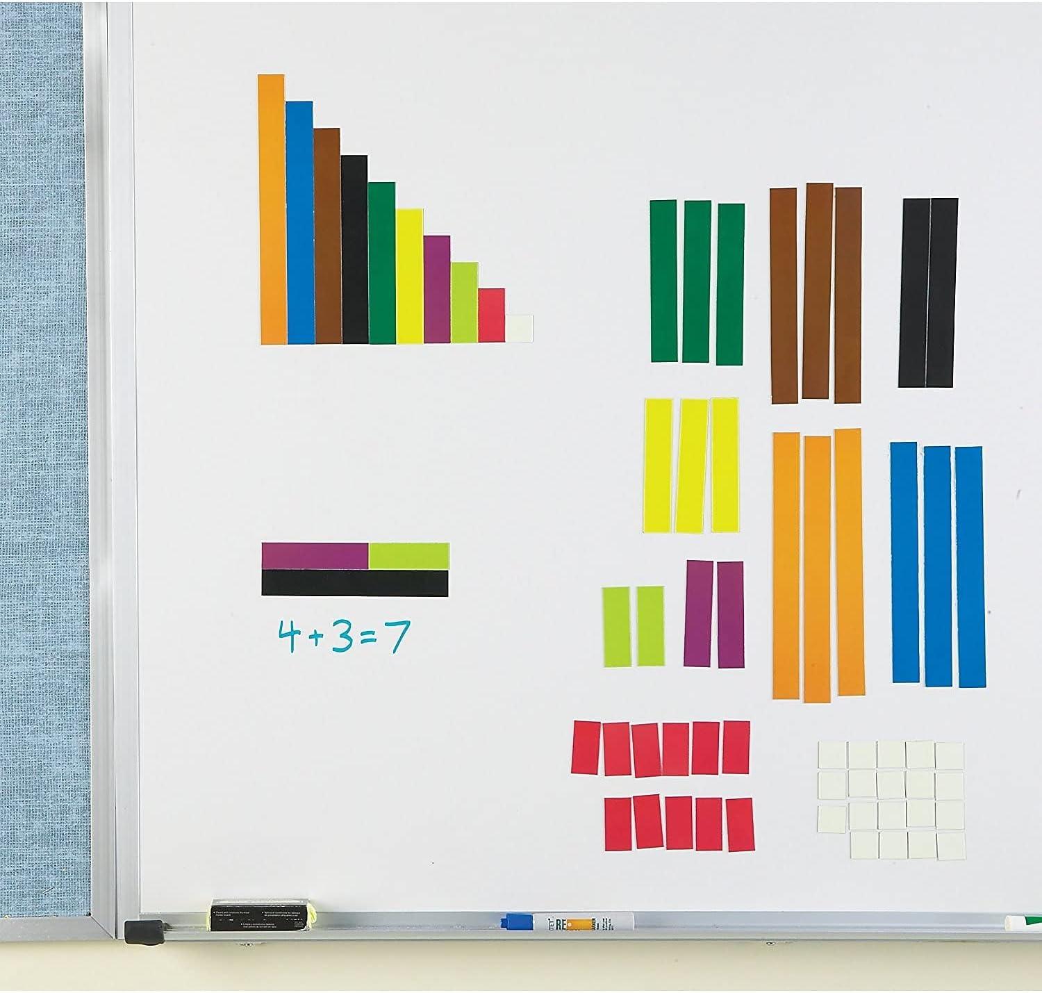 image:imageLearning Resources Magnetic Cuisenaire Rods Early Match Concepts School Supplies Multicolor 64 Pieces