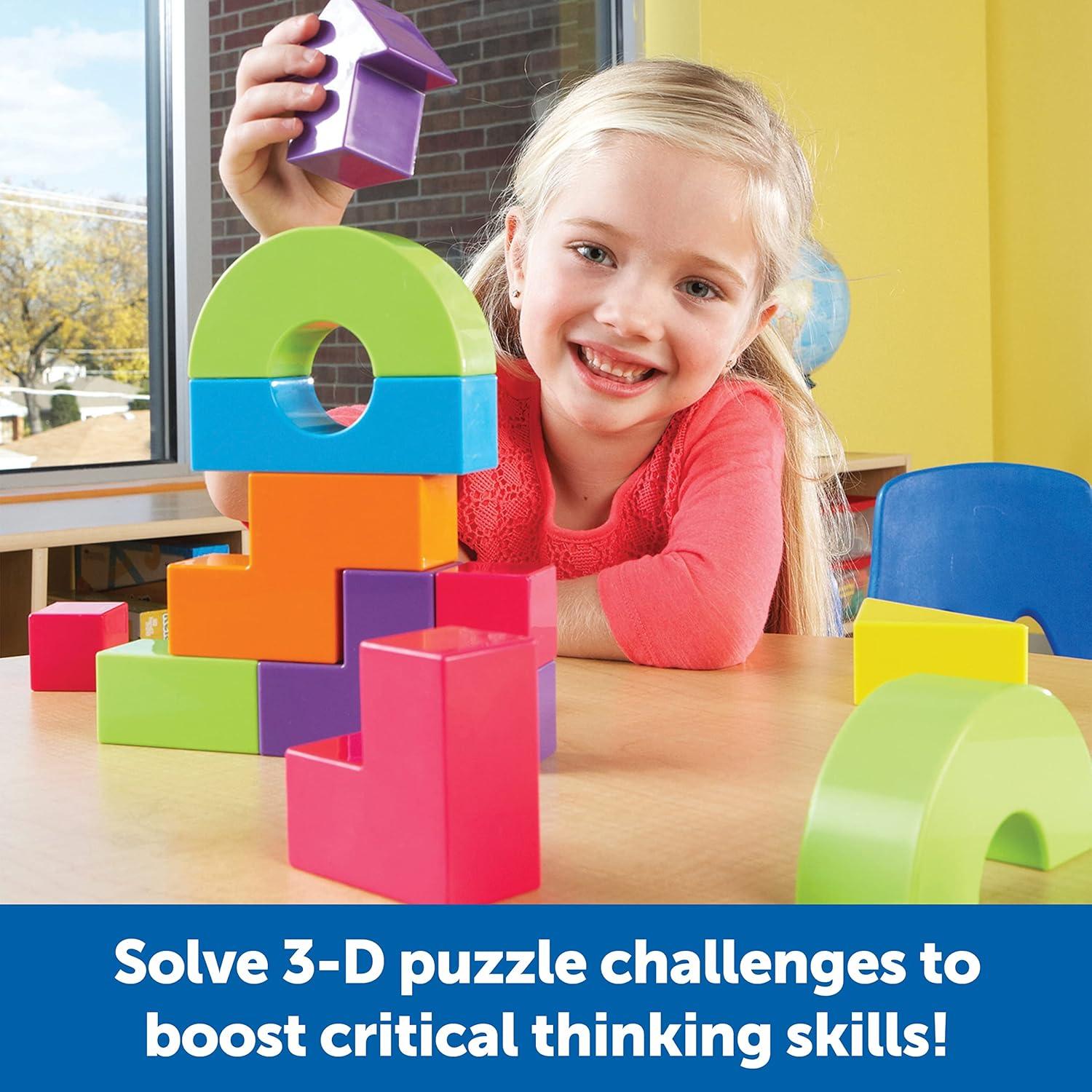 image:imageLearning Resources Mental Blox 360 Degree 3D Building Game 55 Pieces Ages 5 Educational Board Games Mental Puzzles for Kids Brain Teaser Games