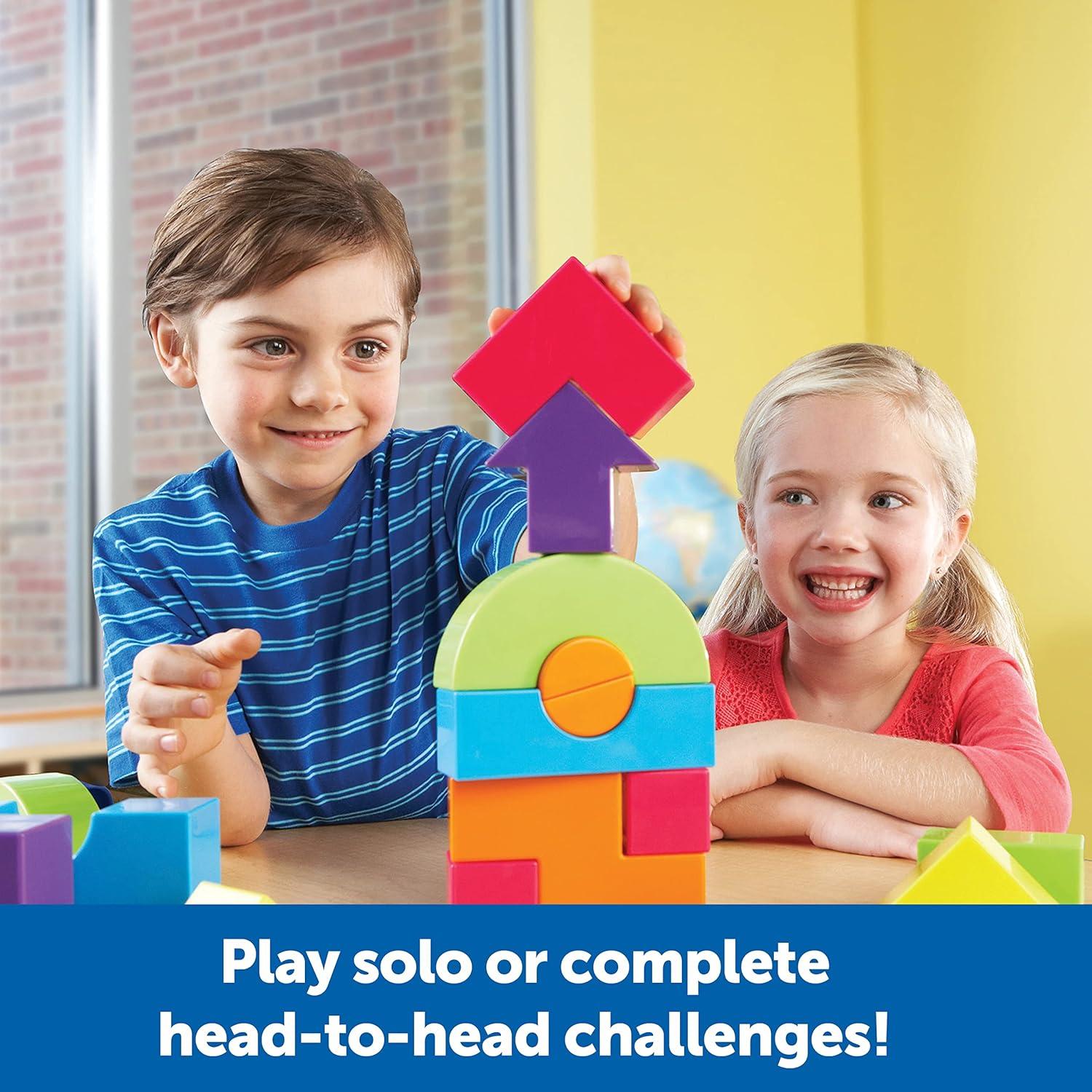 image:imageLearning Resources Mental Blox 360 Degree 3D Building Game 55 Pieces Ages 5 Educational Board Games Mental Puzzles for Kids Brain Teaser Games
