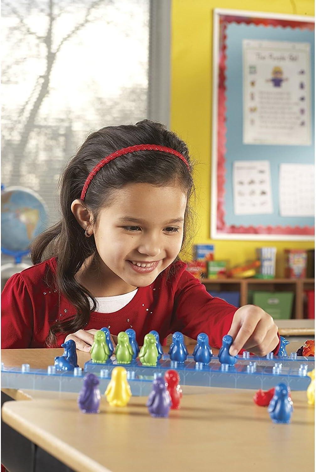 image:imageLearning Resources Penguins On Ice Math Activity Set Math Manipulatives amp Counting Addition and Multiplication Games Sorting amp Patterning Set Homeschool Activity Classroom Must Haves