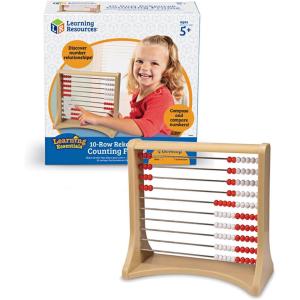 Learning Resources 10-Row Rekenrek Counting Frame, Abacus for Kids, Counting Toy for Kids, Math, Homeschool, Ages 5+