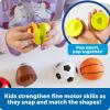 Learning Resources Snap-n-Learn Sports Shapers – Fine Motor Skills Toys for Toddlers, Preschool Matching Toy, Sorting and Color Recognition Skills, Sensory Bin, Birthday Gifts for Boys and Girls