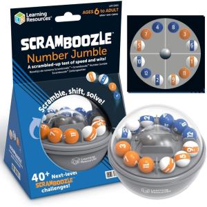 Learning Resources Scramboozle Number Jumble – 3D Brain Teasers for Kids and Adults, Puzzles for Teens, Critical Thinking and Problem Solving Game, Travel Toy, Fidget Toys, Gifts for Boys and Girls