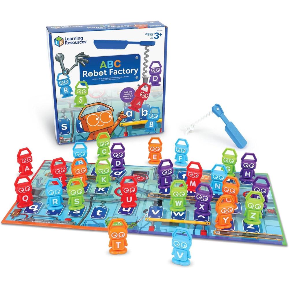 image:imageLearning Resources ABC Robot Factory Alphabet Learning Toys for Toddlers Letter Recognition for Preschoolers Fine Motor Matching Letter Game Educational Kids Preschool and Homeschool Board Games