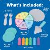 Learning Resources New Sprouts Serve & Share Birthday Cake – Imaginative Pretend Play Food, Montessori Color Sorting for Toddlers, Fine Motor Skills, Interactive Cooking Bakery