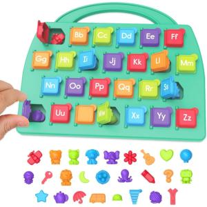 Learning Resources Lift-a-Letter Alphabet Board – Alphabet Learning Toys for Toddlers, Toddler Educational Toys for Phonics and Fine Motor Skills, Letter Recognition and Language Development ABC Toy