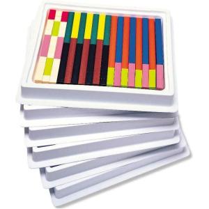 Learning Resources Cuisenaire Rods Multi-Pack: Plastic Rods, 6 Sets of 74