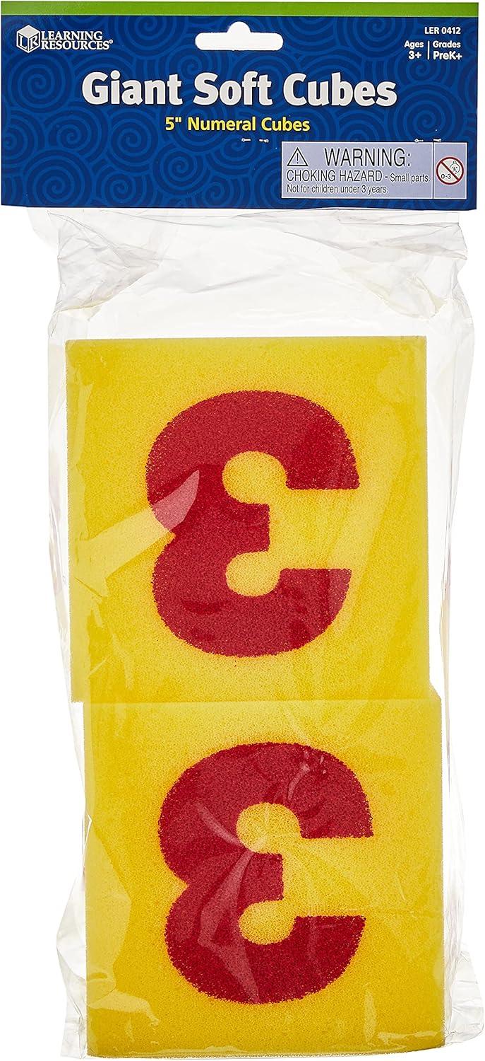image:imageLearning Resources Giant Soft Cubes Numerals