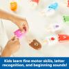 Learning Resources Mini Number Treats, Number Recognition, Counting Skills, Cookies Toys, Montessori Fine Motor Skills, Math Manipulatives, Gifts for Boys and Girls(Mini ABC Pops)