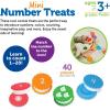Learning Resources Mini Number Treats, Number Recognition, Counting Skills, Cookies Toys, Montessori Fine Motor Skills, Math Manipulatives, Gifts for Boys and Girls(Number Treats)