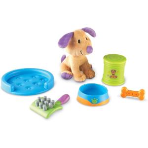 Learning Resources New Sprouts Puppy Care Play Set – 6 Pieces, Ages 2+ Toddler Learning Toys, First Pet, Develops Imaginative Play and Language Skills