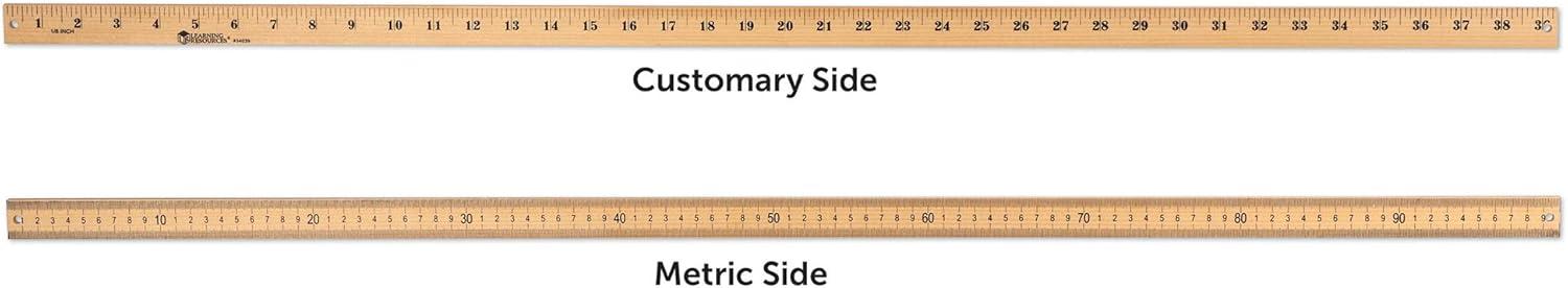 image:imageLearning Resources Wooden Meter Stick Ruler Classroom Supplies Measuring Ages 5