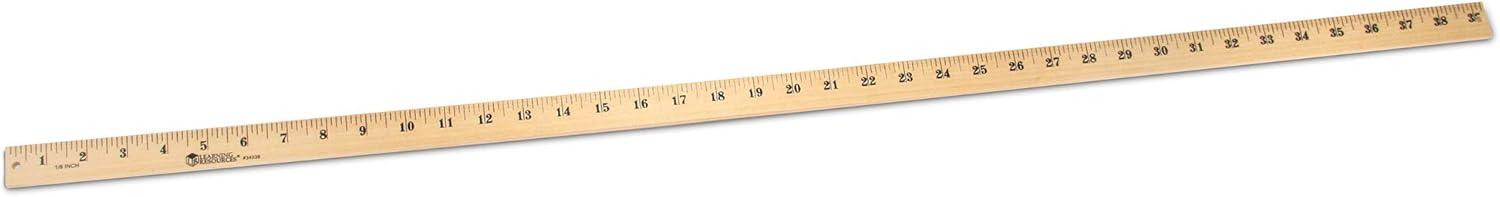 image:imageLearning Resources Wooden Meter Stick Ruler Classroom Supplies Measuring Ages 5