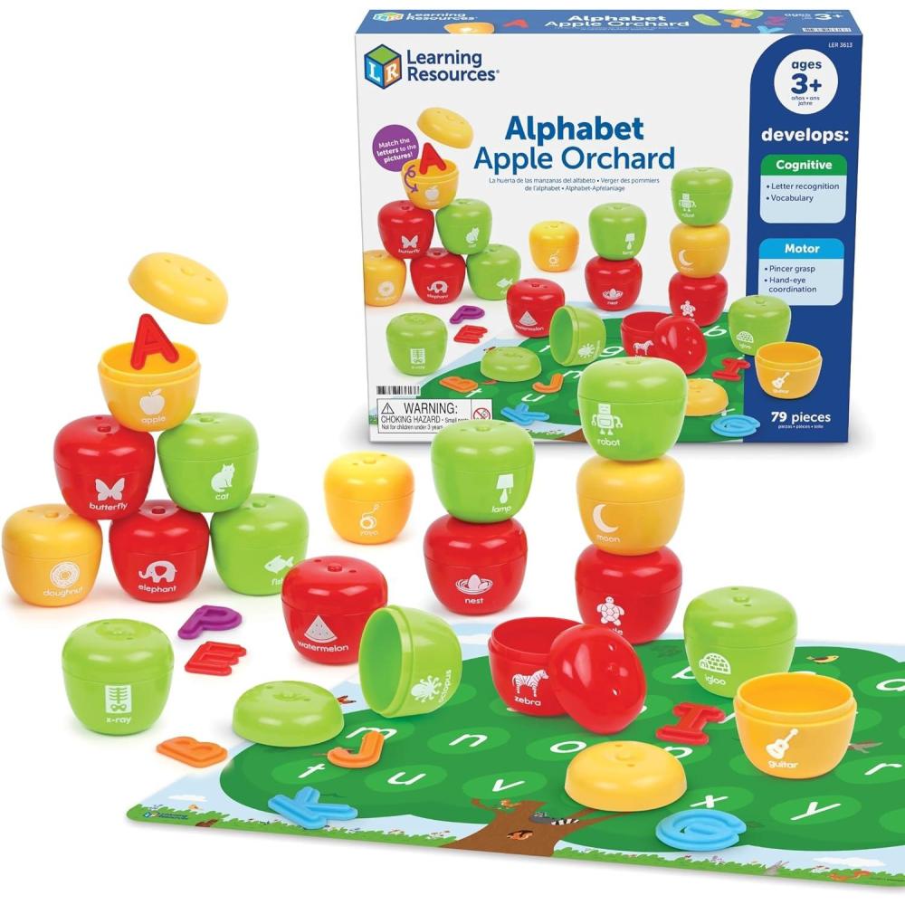 image:imageLearning Resources Alphabet Apple Orchard Early Phonics Manipulatives ABC Recognition Games Reading Readiness Language Development Preschool Classroom Must Haves Toddler Montessori Toys
