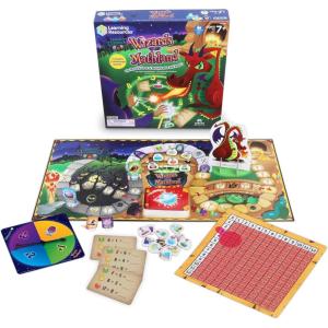 Learning Resources Wizards of Mathland – Multiplication Math Games for Kids, 2nd – 3rd Grade Classroom Board Game, Fun Educational Homeschool Games for Elementary Kids, Math Learning Board Game