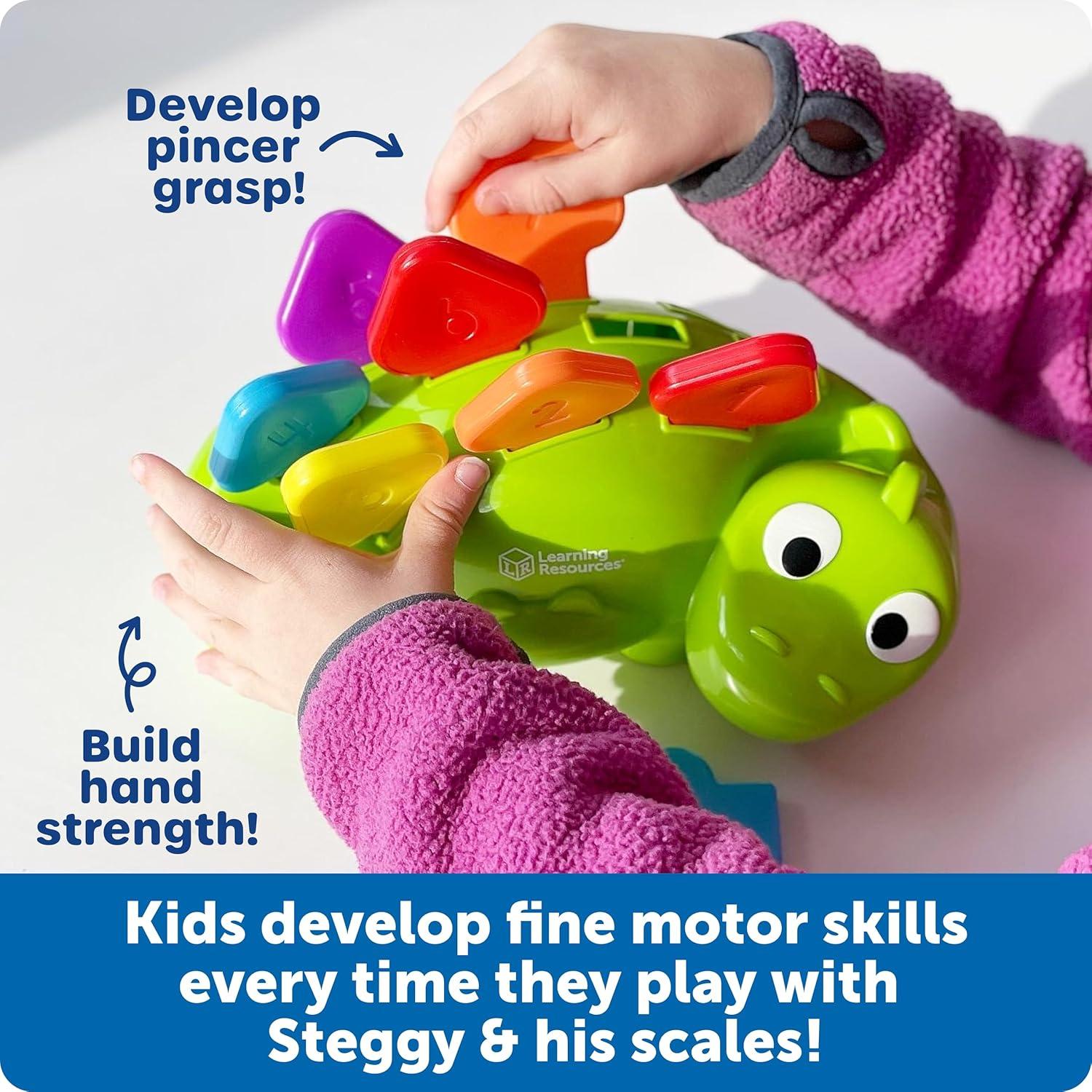 imageLearning Resources Carlos Le Cactus pour Compter Jouets de la Petite enfance motricit Fine Jouets ducatifs 16 pices 18 MoisDinosaure