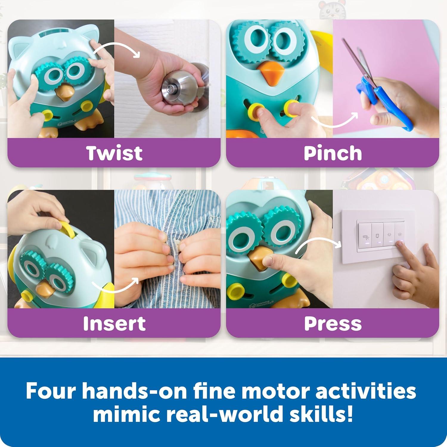 imageLearning Resources Carlos Le Cactus pour Compter Jouets de la Petite enfance motricit Fine Jouets ducatifs 16 pices 18 MoisHibou