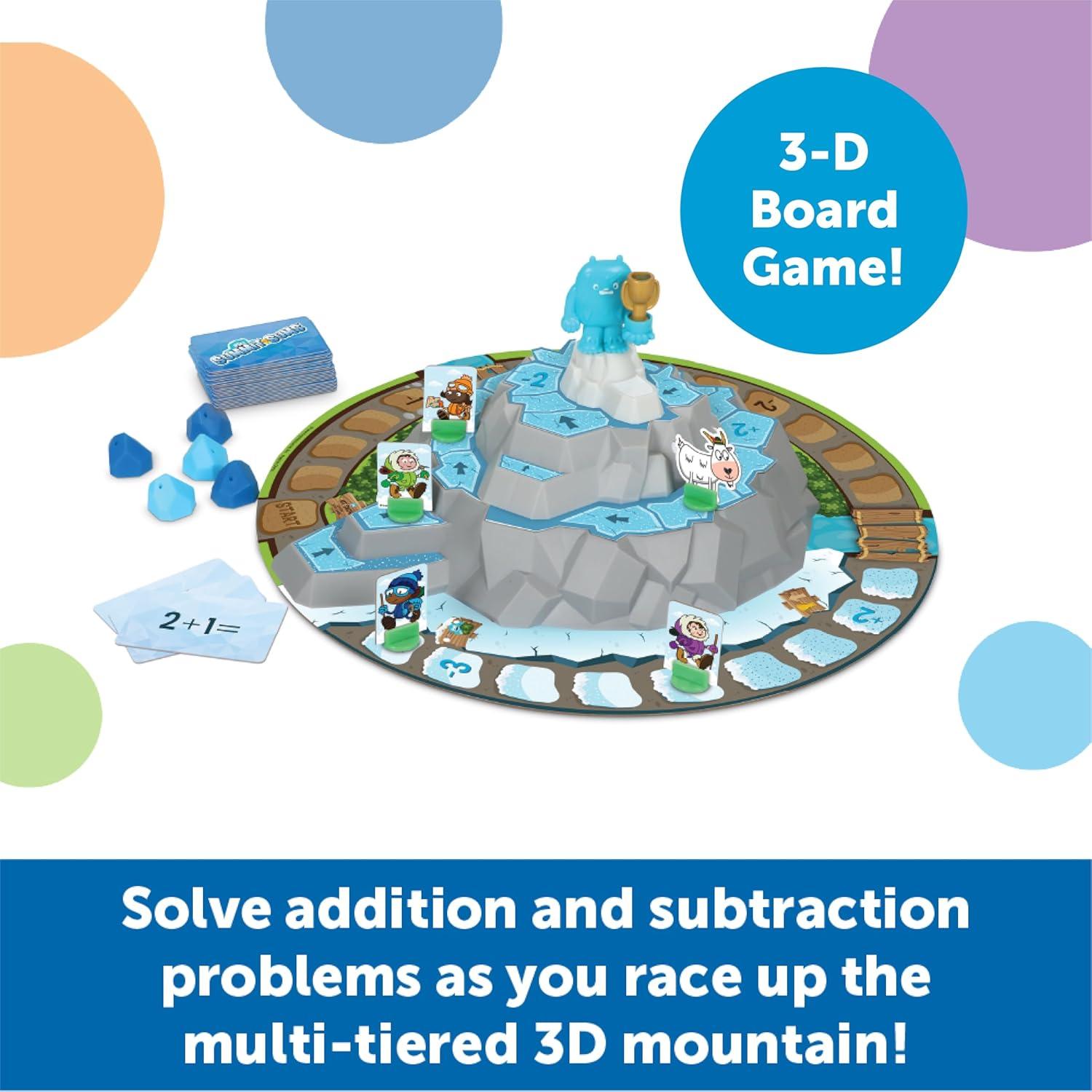 imageLearning Resources Jeu daddition et de soustraction Summit Sums Jeu de mathmatiques pour Enfants Jeu de socit de mathmatiques pour 2 4 Joueurs ds 5 Ans