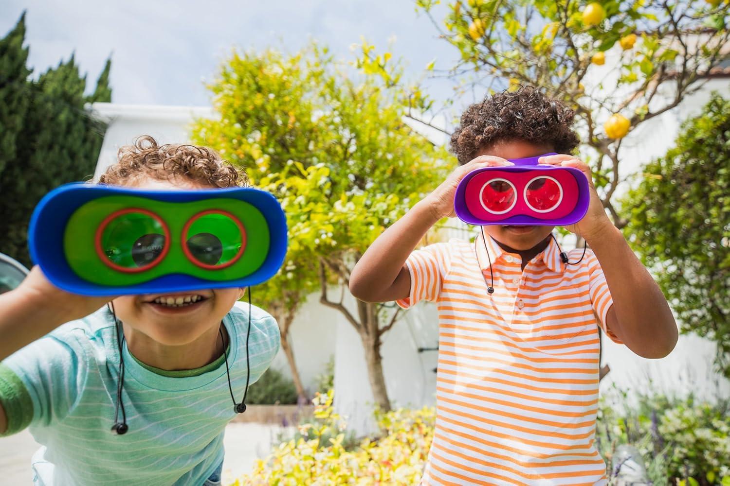 imageLearning Resources Jumelles Enfants GeoSafari Jr Sans Mise au Point Grossissement 2x Oculaires Confortables Jouet Observation 3 Ans Maison ampamp Plein AirSimple
