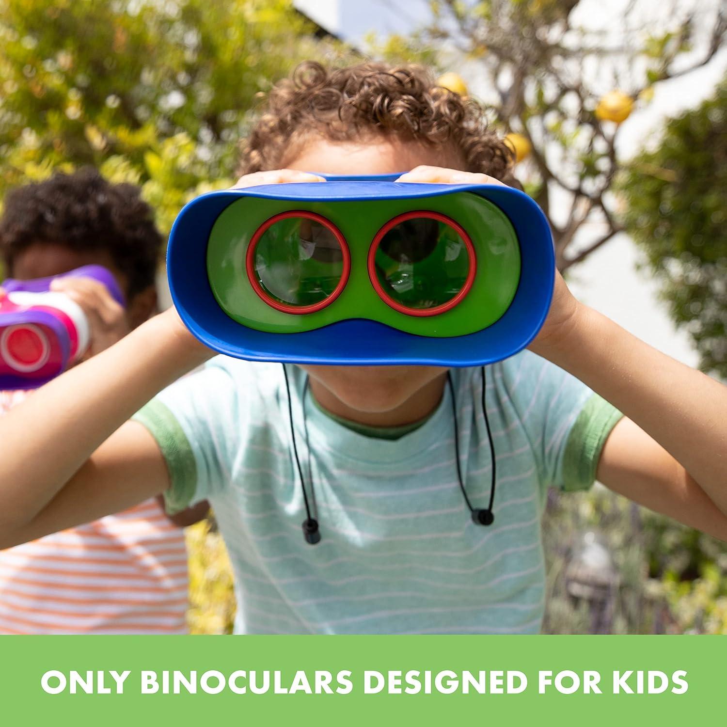 imageLearning Resources Jumelles Enfants GeoSafari Jr Sans Mise au Point Grossissement 2x Oculaires Confortables Jouet Observation 3 Ans Maison ampamp Plein AirSimple