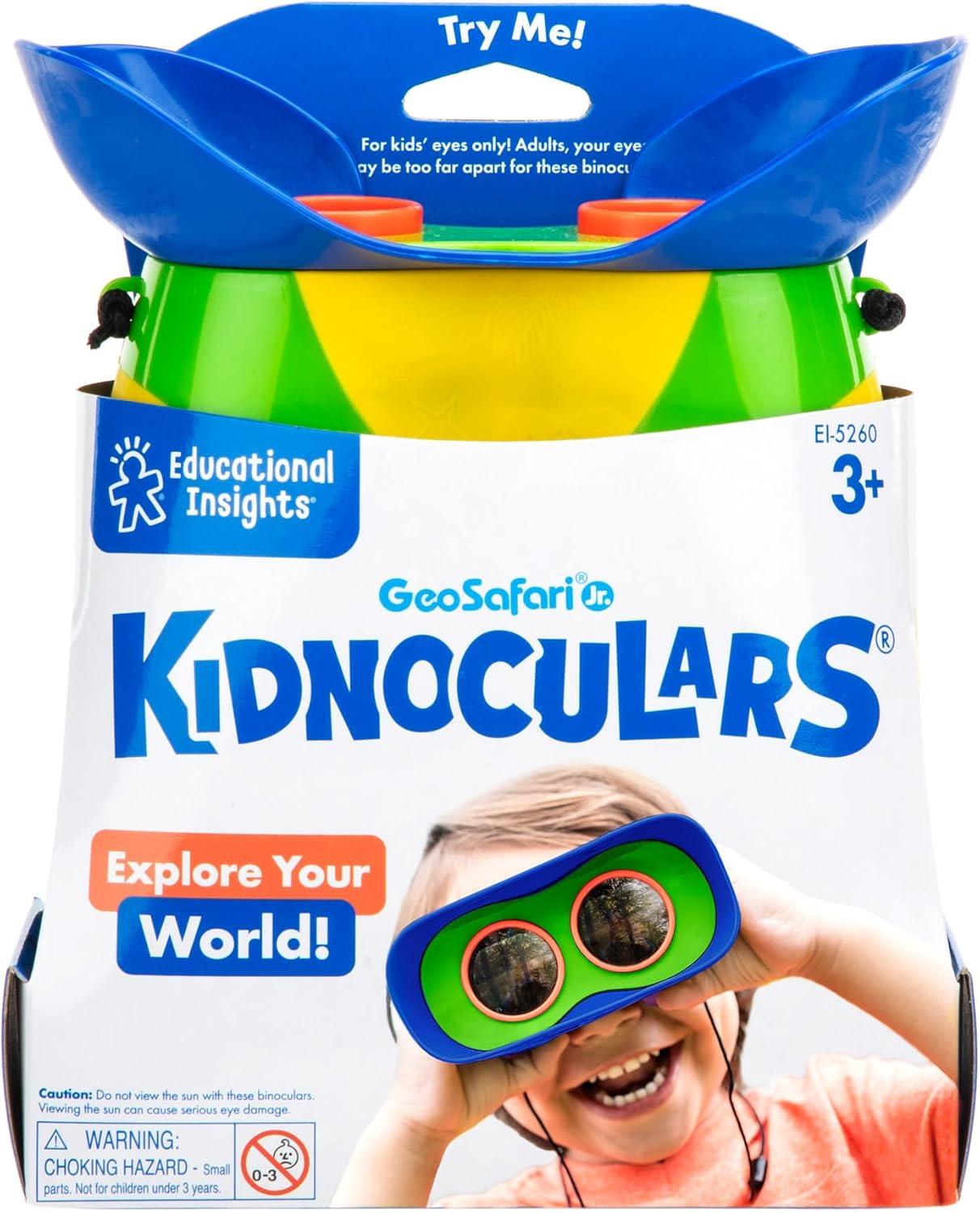 imageLearning Resources Jumelles Enfants GeoSafari Jr Sans Mise au Point Grossissement 2x Oculaires Confortables Jouet Observation 3 Ans Maison ampamp Plein AirSimple