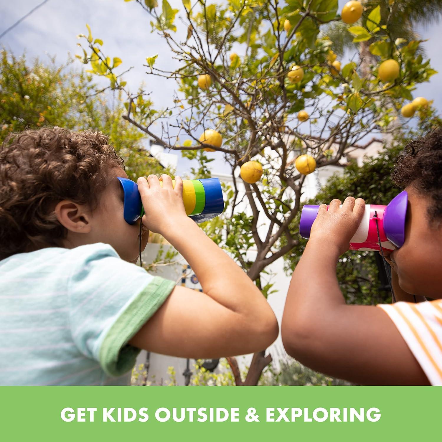 imageLearning Resources Jumelles Enfants GeoSafari Jr Sans Mise au Point Grossissement 2x Oculaires Confortables Jouet Observation 3 Ans Maison ampamp Plein AirSimple