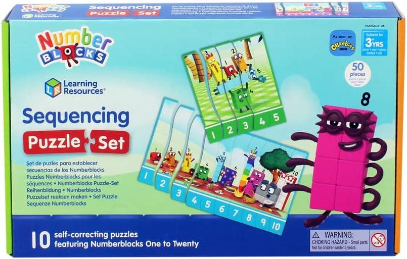 imageLearning Resources Numberblocks Puzzle ducatif 3 Pices x20 Apprendre Compter de 1 20 Cadeau Nol Enfant 3 Ans Srie TV PopulaireFormation de ranges