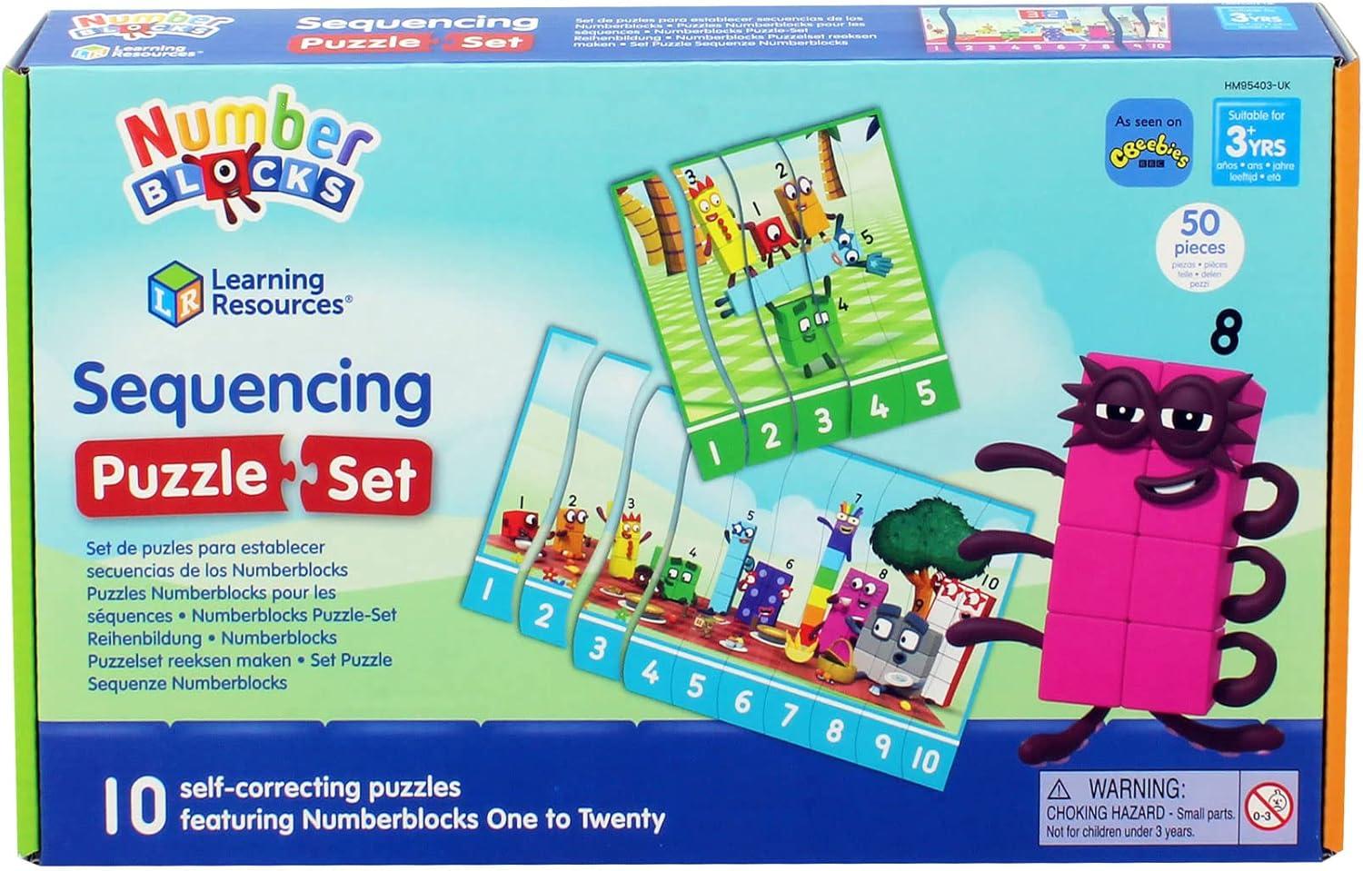 imageLearning Resources Numberblocks Puzzle ducatif 3 Pices x20 Apprendre Compter de 1 20 Cadeau Nol Enfant 3 Ans Srie TV PopulaireFormation de ranges