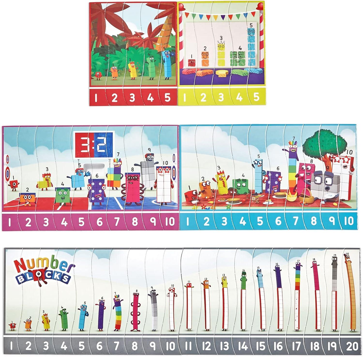 imageLearning Resources Numberblocks Puzzle ducatif 3 Pices x20 Apprendre Compter de 1 20 Cadeau Nol Enfant 3 Ans Srie TV PopulaireFormation de ranges