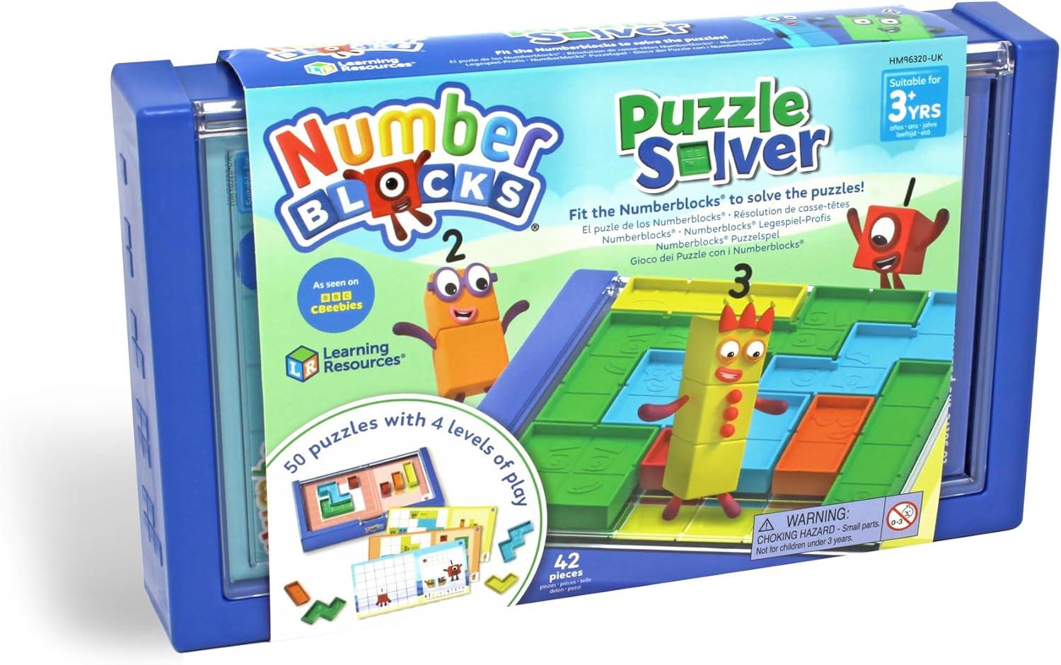 imageLearning Resources Puzzle Numberblocks Jouet ducatif pour Garons et Filles de 3 Ans et Plus 50 Puzzles 4 Niveaux Jeu de Voyage Inspir de la Srie Tlvise Numberblocks CasseTte Stimulant