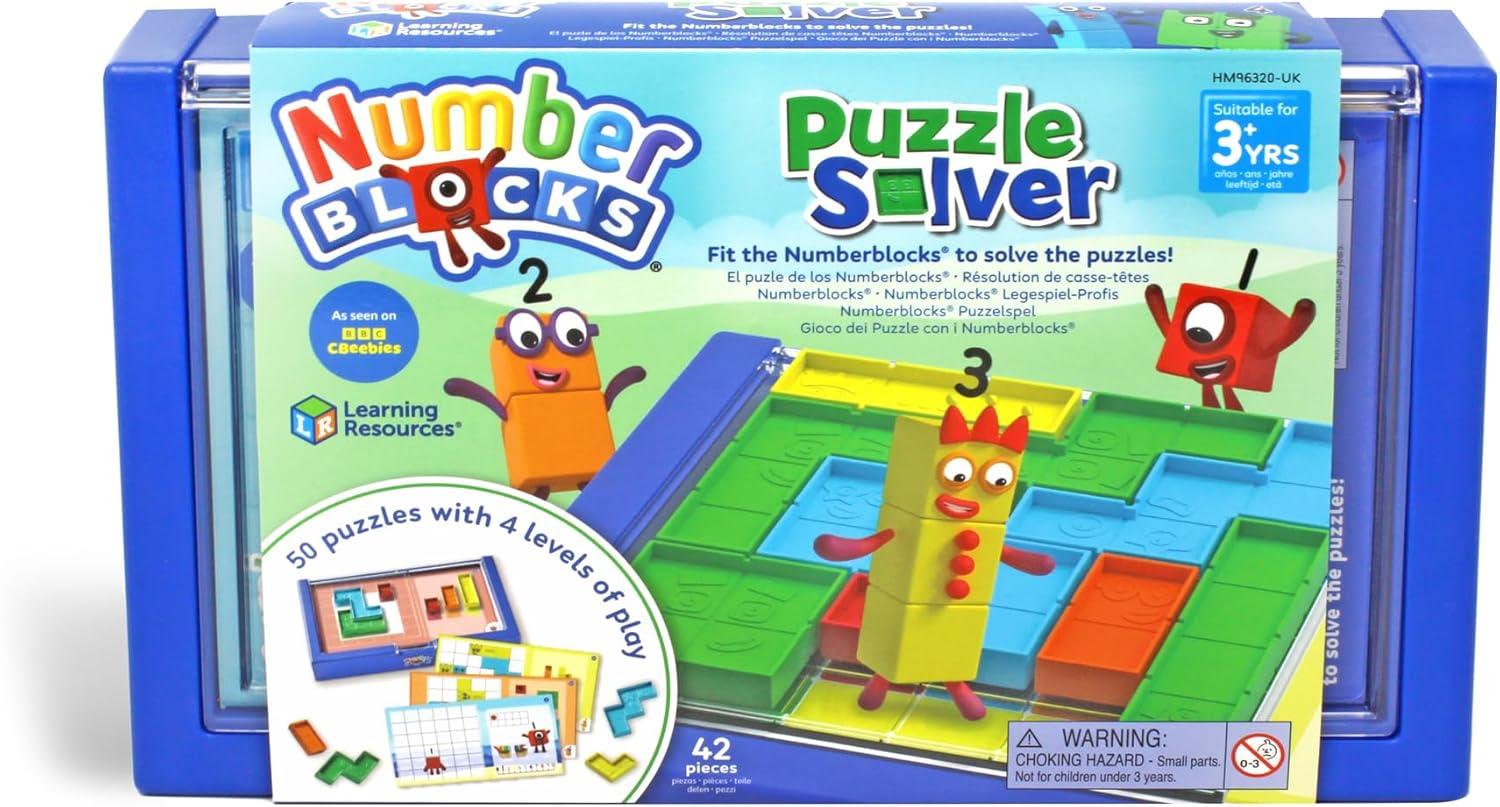 imageLearning Resources Puzzle Numberblocks Jouet ducatif pour Garons et Filles de 3 Ans et Plus 50 Puzzles 4 Niveaux Jeu de Voyage Inspir de la Srie Tlvise Numberblocks CasseTte Stimulant