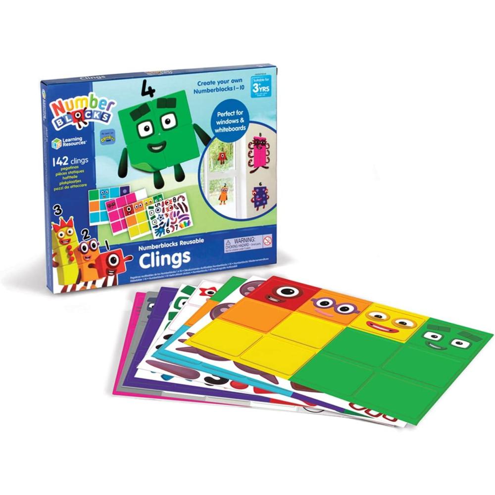 imageLearning Resources Dcalcomanies Numberblocks rutilisables Recrez Les Numberblocks Un Dix sur Les vitres et Les Tableaux BlancsSimple