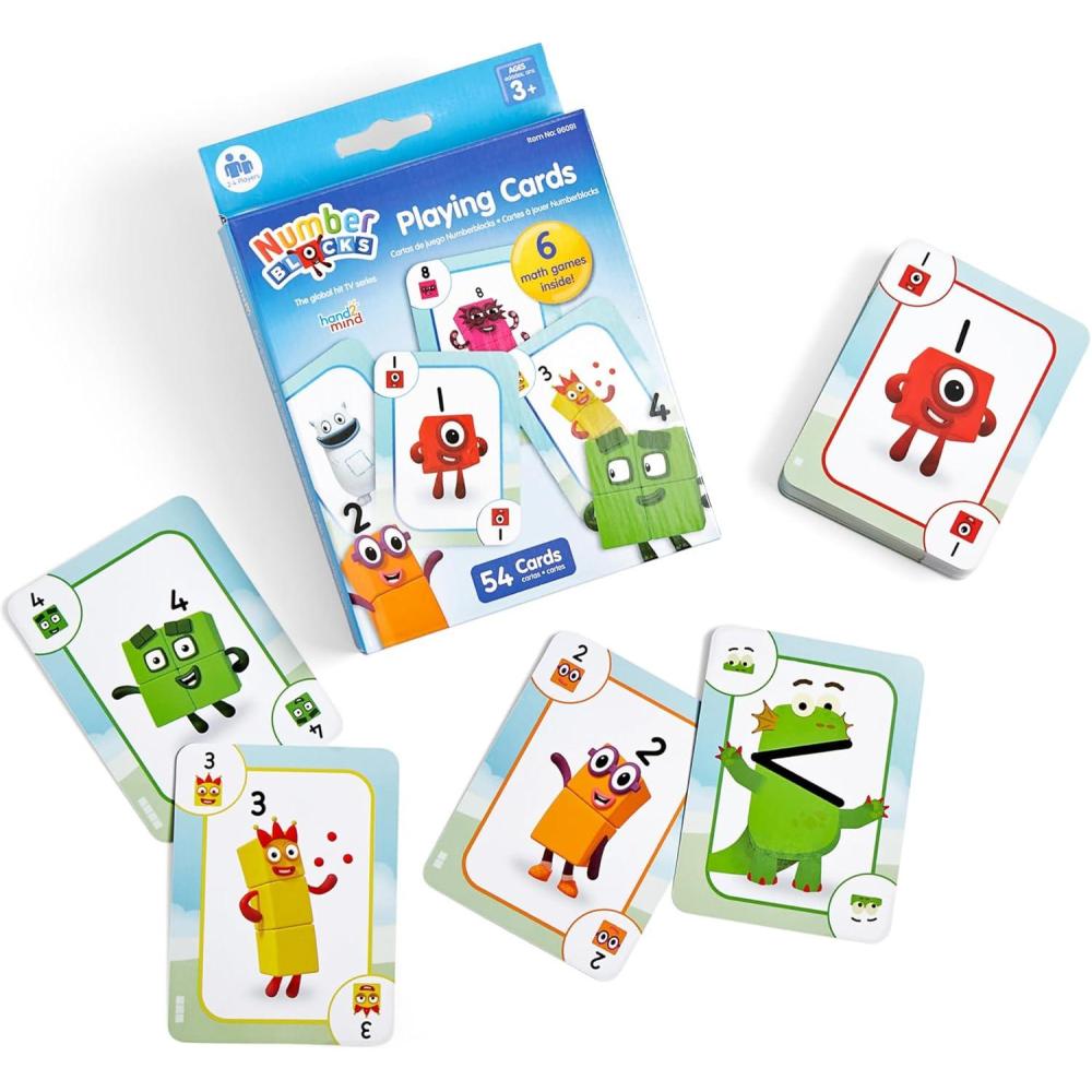 imageLearning Resources Jeu de Cartes Numberblocks 54 Cartes avec des Personnages rgles pour 2 Nouveaux Jeux Numberblocks pour Enfants et 4 Jeux Classiques revisits Jeu de Voyage Familial ds 3 Ans