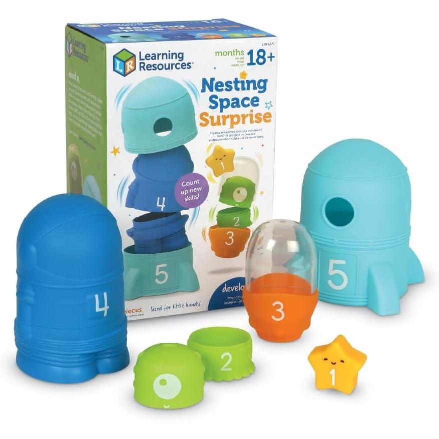 imageLearning Resources Surprise gigogne de lespace activits dapprentissage Maternelle Petite Section Jouets dapprentissage pour ToutPetits Jouets Montessori Jouets gigognes ds 18 Mois