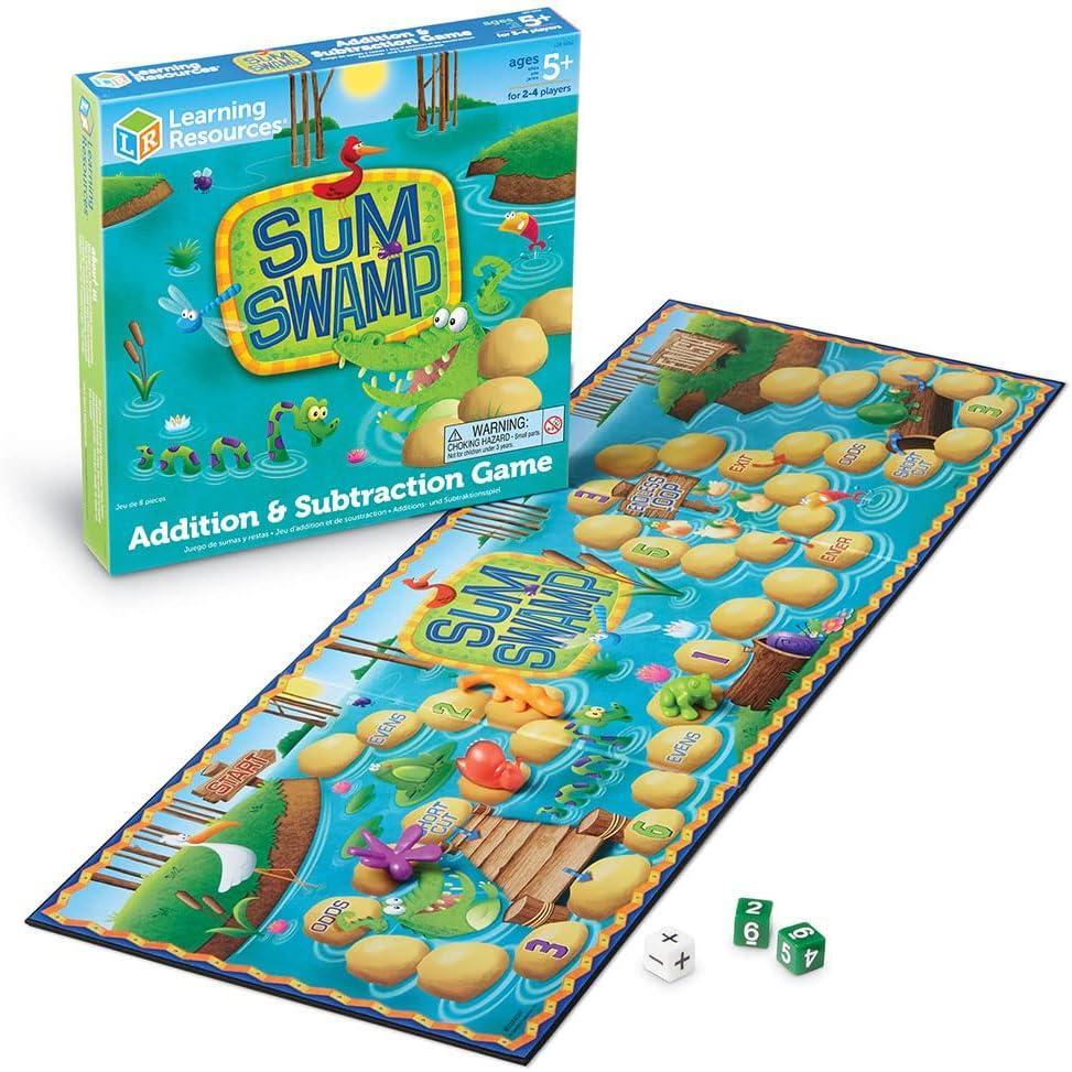 imageLearning Resources Swamp addition and subtraction game 24 Players