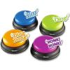 Learning Resources Buzzers de Réponse – Lot de 4 Boutons Sonores Colorés – Jeu Quiz Famille et Classe – Enfant 3 Ans – Idée Cadeau Noël(Jeu de 12 pièces)