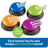 Learning Resources Buzzers de Réponse – Lot de 4 Boutons Sonores Colorés – Jeu Quiz Famille et Classe – Enfant 3 Ans – Idée Cadeau Noël(Jeu de 4)
