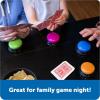Learning Resources Buzzers de Réponse – Lot de 4 Boutons Sonores Colorés – Jeu Quiz Famille et Classe – Enfant 3 Ans – Idée Cadeau Noël(Jeu de 4)