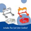 Learning Resources Coques de Couleur pour Robot Botley 2.0 : Kit Gris métallisé et Rouge, kit d’Accessoires, Robot Botley Non Inclus, à partir de 5 Ans