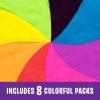 Learning Resources Paquet de 8 couleurs assorties de sable Playfoam , 8 couleurs assorties à malaxer, mélanger et modeler, classe de maternelle tout-petits, cadeaux pour garçons et filles, âges 3+