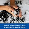 Learning Resources Playfoam Pluffle Twist Noir et Blanc, Dès 3 Ans, Jeu Sensoriel Tactile, Matière Duveteuse Apaisante Qui Ne Sèche Jamais, Bac Sensoriel et Motricité Fine(Dos et blanc)