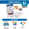 Learning Resources STEM Explorers Cristaux solaires pour fenêtre, Cadeau pour Enfants, 30 défis STEM, kit de Loisir créatif réutilisable, 422 pièces, dès 5 Ans