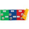Learning Resources Square Magnetic Pocket Holders – Pack of 6 Colorful Classroom Organizers, Modular Display Board with Magnets & Hook & Loop Strips, Teacher Supplies(Set of 4)