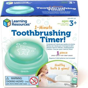 Learning Resources 2-Minute Timer for Children, Bright and Colourful, Hygiene Learning, Educational Toy, Ages 3 and Above