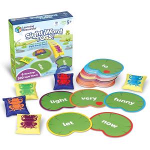 Learning Resources Jeu de Lancer Mots Anglais – Activité Lecture et Motricité – 220 Mots – 1 à 6 Joueurs – Cadeau Noël 5 Ans