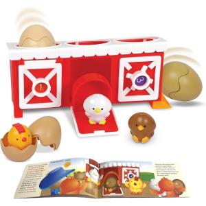 Learning Resources Peeksville Chicken Coop Hide and Seek Educational Toy for Developing Motor Skills and Problem Solving Memory Game Montessori Baby 18 Months Boy and Girl 1 2 3 Years +