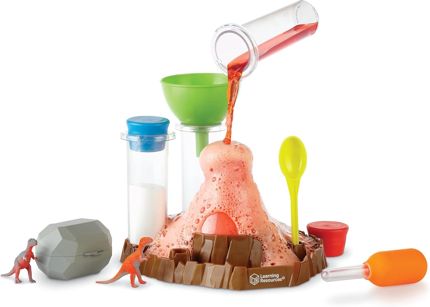 imageKit Scientifique prscolaire Volcan en ruption de Learning Resources expriences de ractions Chimiques effervescentes et moussantes pour Enfants Jouets STEM pour Enfants 13 pices 4