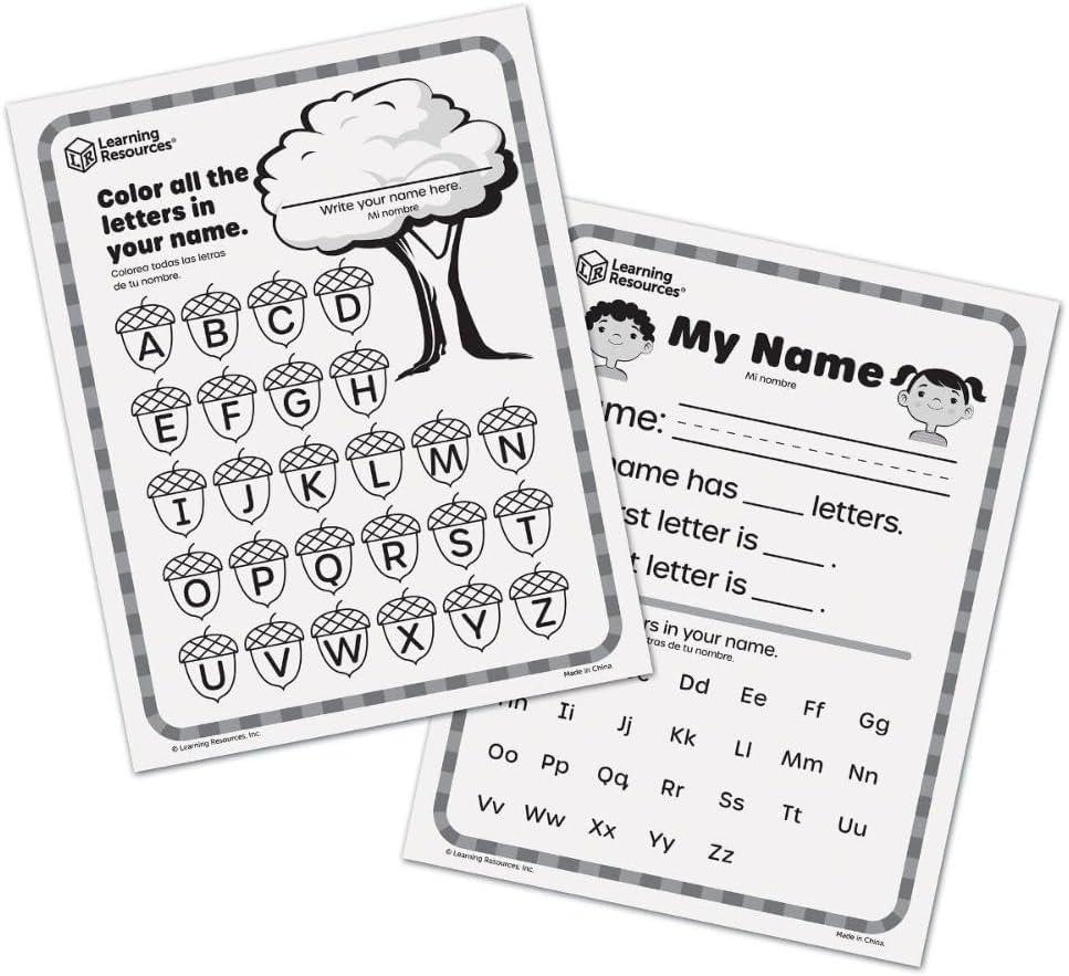 imageLearning Resources Kit dactivits sur lAlphabet et Les Sons des Lettres Skill Builders Apprendre lAlphabet Lettres minuscules et majuscules Lecture pour Les Enfants de 3 Ans motricit Fine